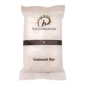 Spa Citrus & Cedar OATMEAL Bar Soap Vegetable Hand Body Bar Rosen Hotel Travel